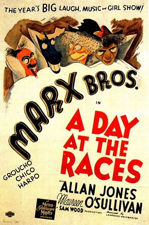 the movie poster: A Day at the Races (1937) ver2