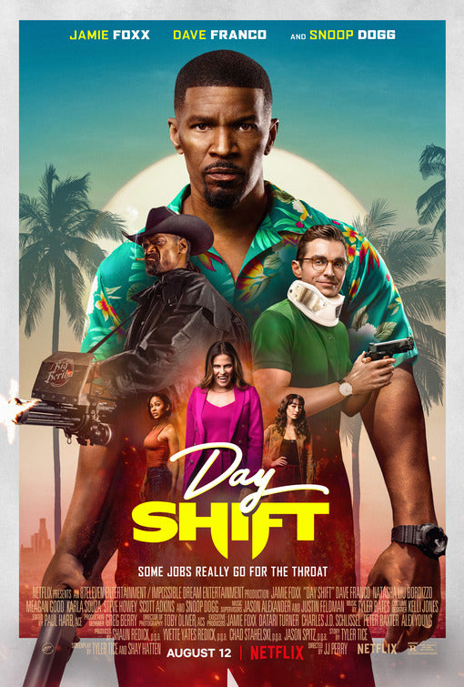 1000 piece jigsaw puzzle for the movie poster: Day Shift (2022)