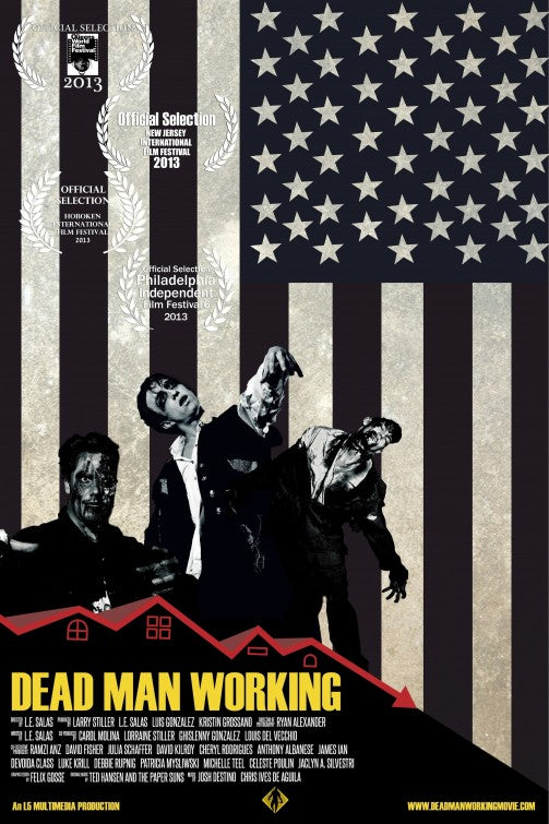 1000 piece jigsaw puzzle for the movie poster: Dead Man Working (2013)