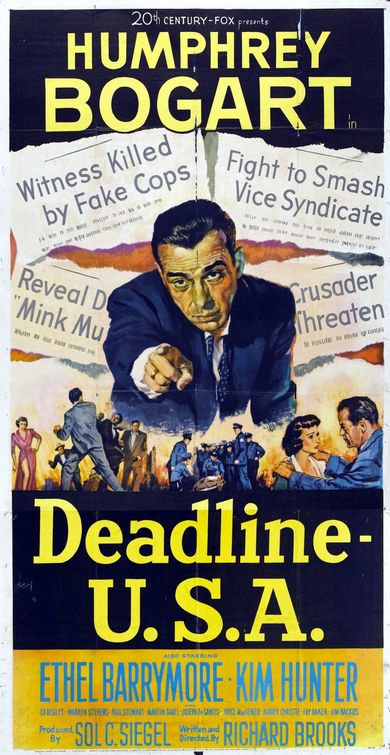 the movie poster: Deadline - U.S.A. (1952)