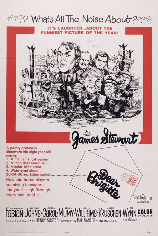 the movie poster: Dear Brigitte (1965)