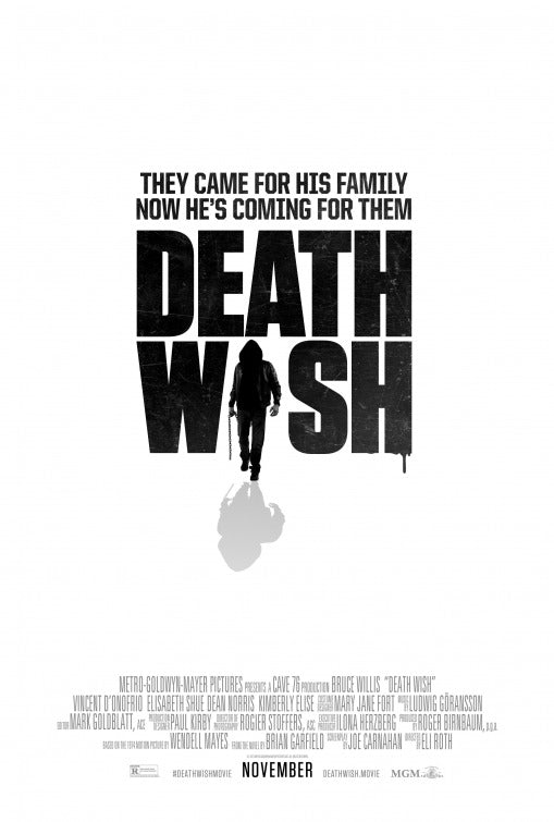 1000 piece jigsaw puzzle for the movie poster: Death Wish (2018)