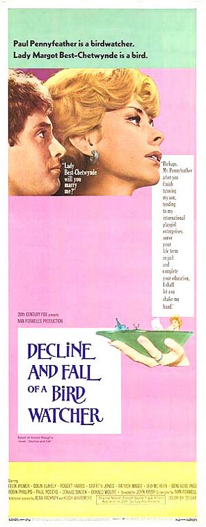 the movie poster: Decline and Fall... of a Birdwatcher (1969) ver2