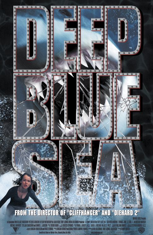 the movie poster: Deep Blue Sea (1999) ver3