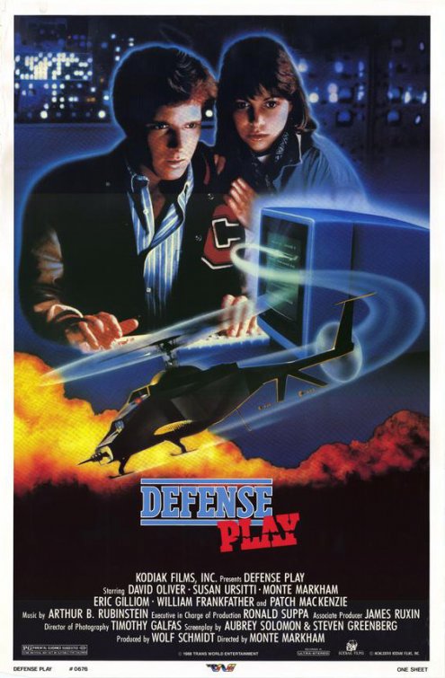 1000 piece jigsaw puzzle for the movie poster: Defense Play (1988)