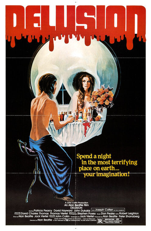 1000 piece jigsaw puzzle for the movie poster: Delusion (1981)