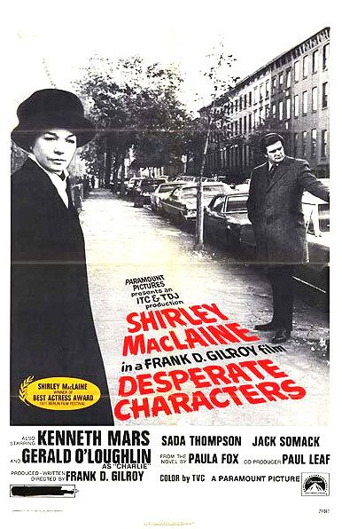 the movie poster: Desperate Characters (1971)
