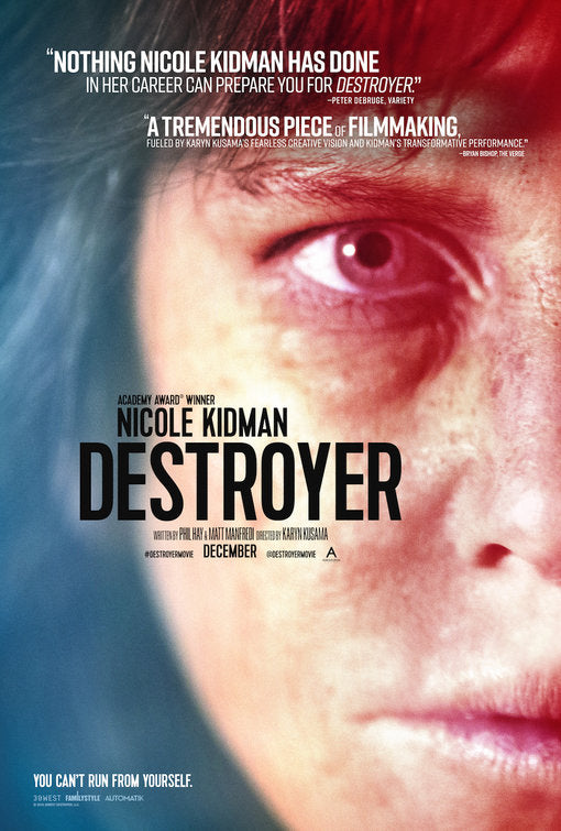 1000 piece jigsaw puzzle for the movie poster: Destroyer (2018)