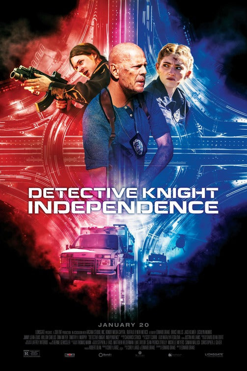 1000 piece jigsaw puzzle for the movie poster: Detective Knight: Independence (2023)