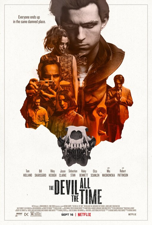 1000 piece jigsaw puzzle for the movie poster: The Devil All the Time (2020) ver2