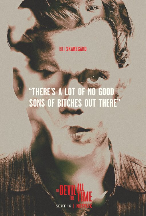1000 piece jigsaw puzzle for the movie poster: The Devil All the Time (2020) ver5
