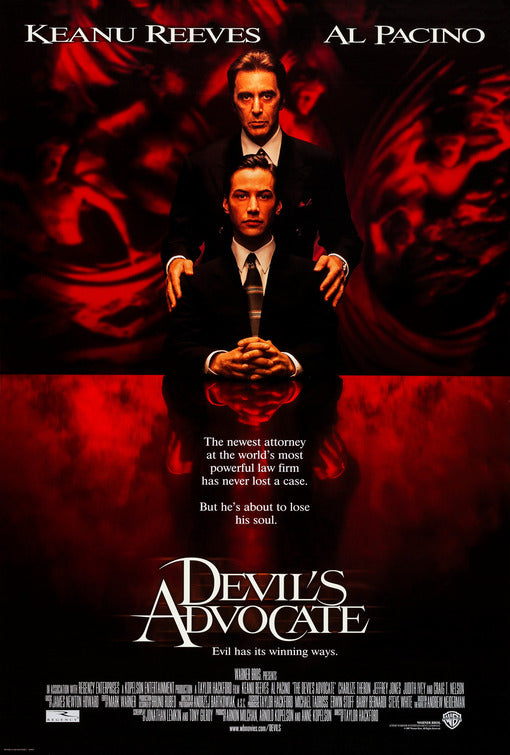 the movie poster: The Devil's Advocate (1997) ver2