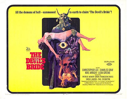the movie poster: The Devil's Bride (1968)