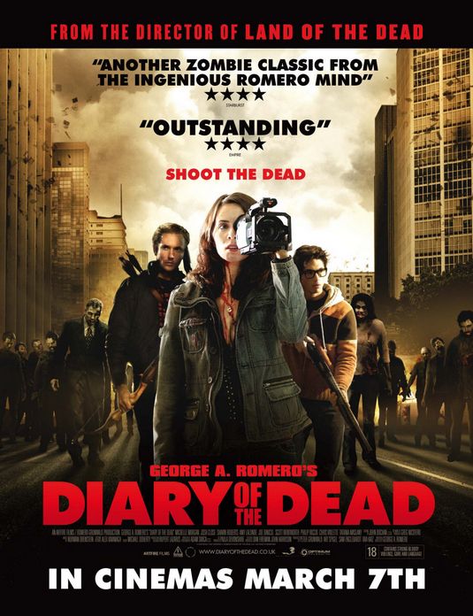 the movie poster: Diary of the Dead (2008) ver2