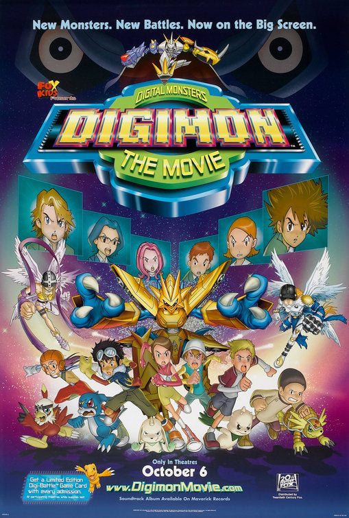 1000 piece jigsaw puzzle for the movie poster: Digimon: The Movie (2000)