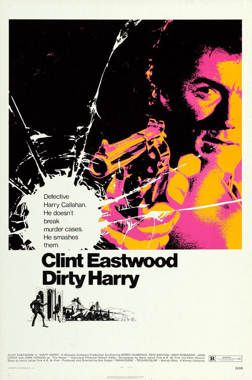 the movie poster: Dirty Harry (1971)