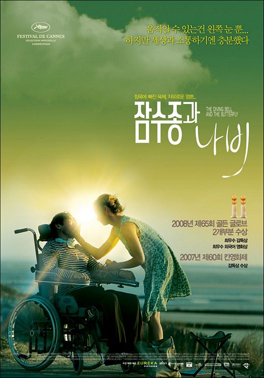 the movie poster: The Diving Bell and the Butterfly (2007) ver2