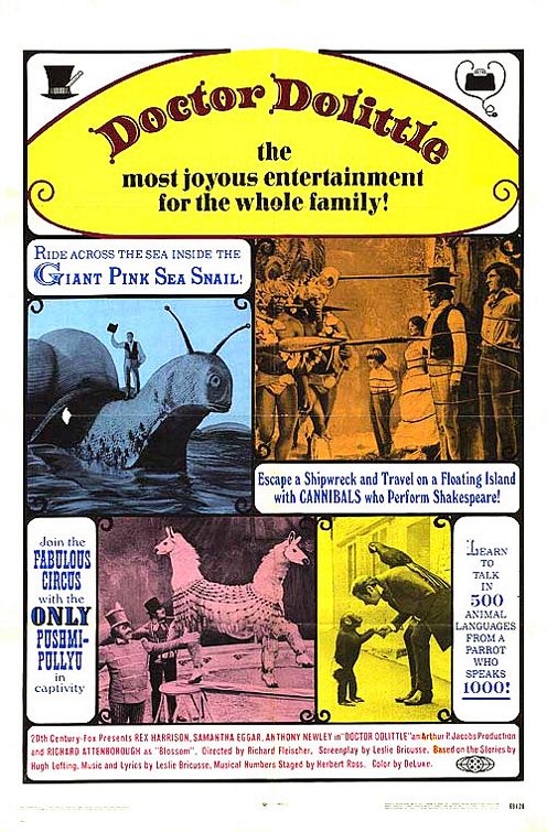 the movie poster: Doctor Dolittle (1967)