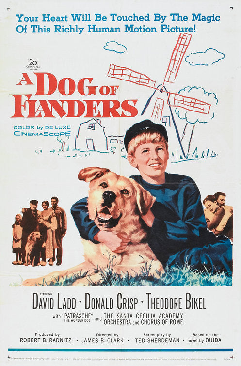 1000 piece jigsaw puzzle for the movie poster: A Dog of Flanders (1960)