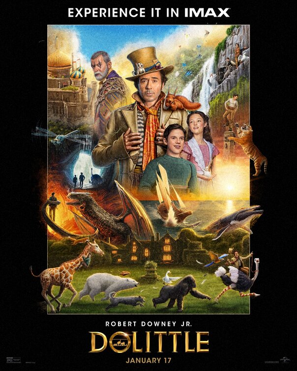 1000 piece jigsaw puzzle for the movie poster: Dolittle (2020) ver12