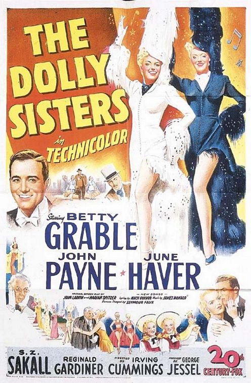 the movie poster: The Dolly Sisters (1945)