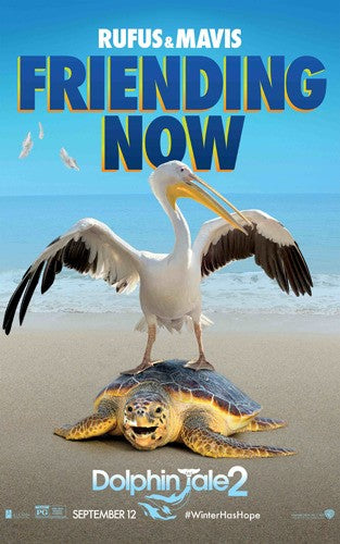 1000 piece jigsaw puzzle for the movie poster: Dolphin Tale 2 (2014) ver4