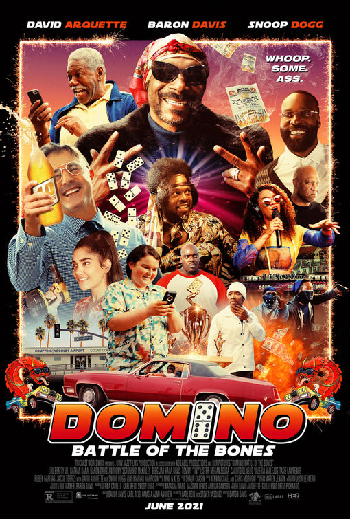 1000 piece jigsaw puzzle for the movie poster: Domino: Battle of the Bones (2021)