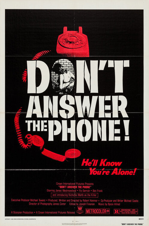 the movie poster: Don't Answer the Phone! (1980)
