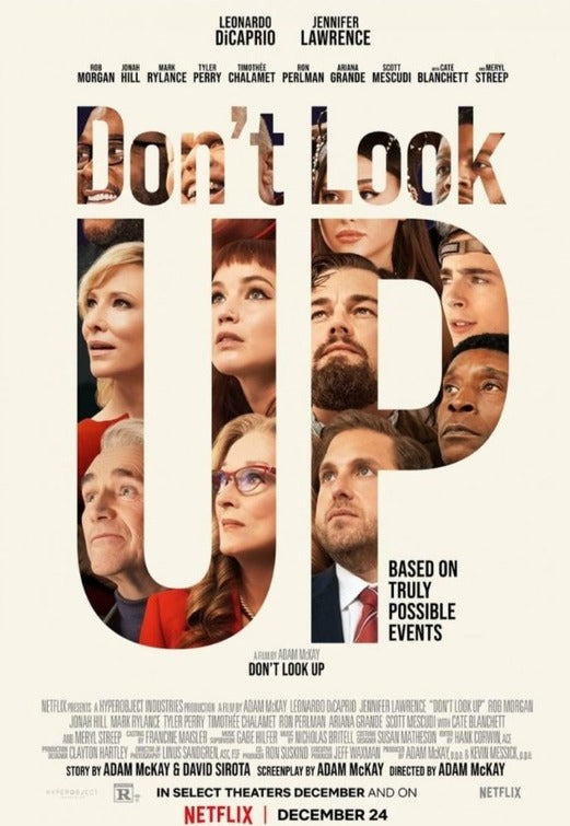 1000 piece jigsaw puzzle for the movie poster: Don't Look Up (2021)