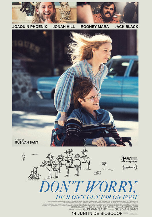 1000 piece jigsaw puzzle for the movie poster: Don't Worry, He Won't Get Far on Foot (2018) ver3