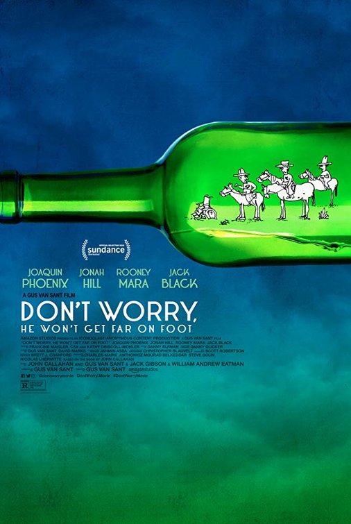 1000 piece jigsaw puzzle for the movie poster: Don't Worry, He Won't Get Far on Foot (2018) ver4