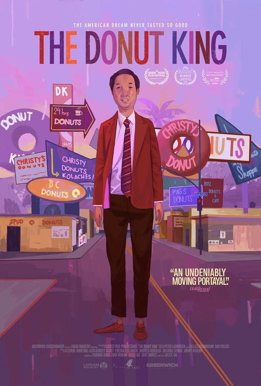 1000 piece jigsaw puzzle for the movie poster: The Donut King (2020)