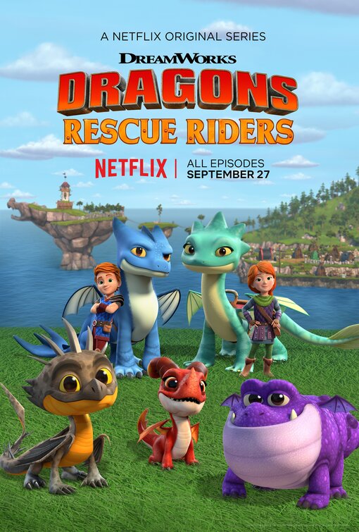 1000 piece jigsaw puzzle for tv poster: Dragons: Rescue Riders