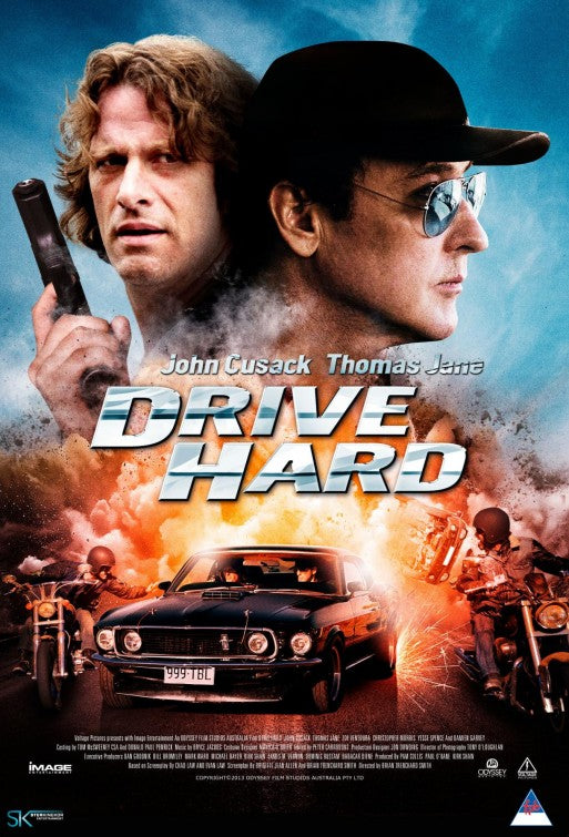 1000 piece jigsaw puzzle for the movie poster: Drive Hard (2014) ver2