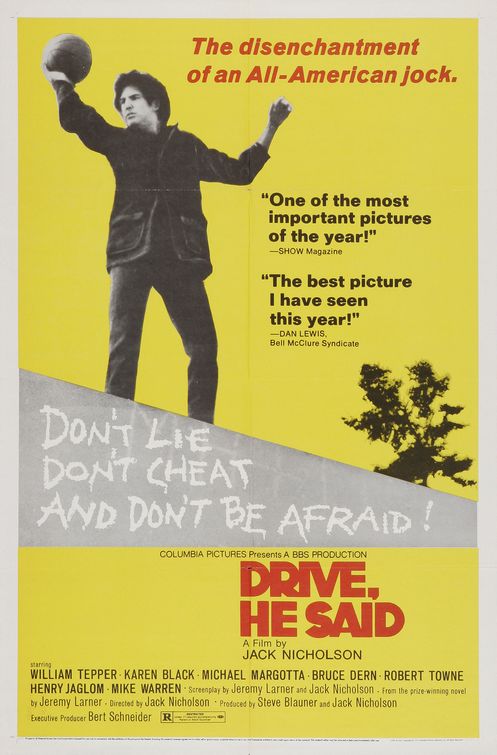 the movie poster: Drive, He Said (1971)