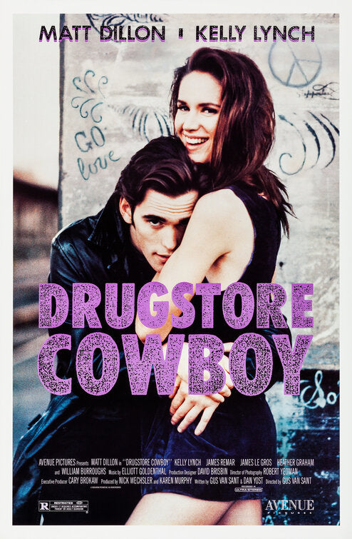 the movie poster: Drugstore Cowboy (1989) ver2