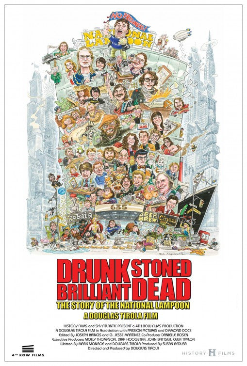1000 piece jigsaw puzzle for the movie poster: Drunk Stoned Brilliant Dead: The Story of the National Lampoon (2015)