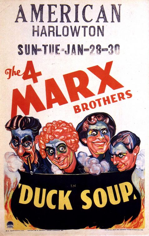 the movie poster: Duck Soup (1933) ver3