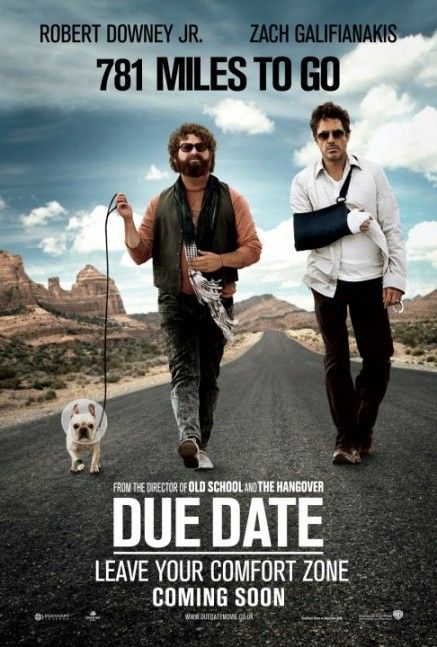 1000 piece jigsaw puzzle for the movie poster: Due Date (2010) ver10
