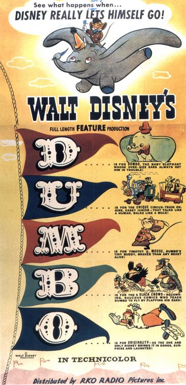 the movie poster: Dumbo (1941) ver3