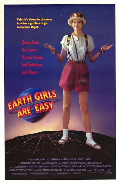 the movie poster: Earth Girls Are Easy (1989)