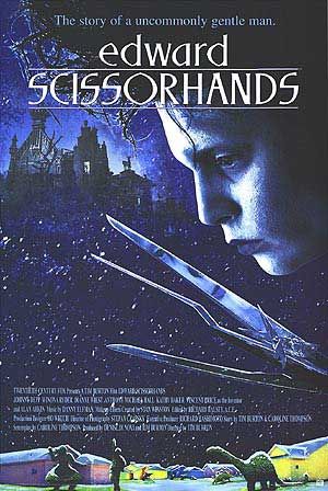 the movie poster: Edward Scissorhands (1990) ver2