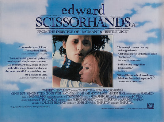 1000 piece jigsaw puzzle for the movie poster: Edward Scissorhands (1990) ver6