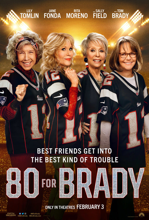 1000 piece jigsaw puzzle for the movie poster: 80 for Brady (2023)