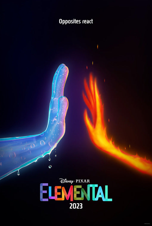 1000 piece jigsaw puzzle for the movie poster: Elemental (2023)
