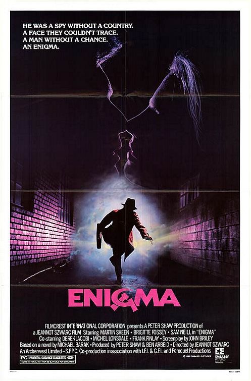 1000 piece jigsaw puzzle for the movie poster: Enigma (1983)