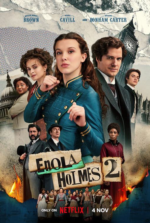 1000 piece jigsaw puzzle for the movie poster: Enola Holmes 2 (2022) ver2