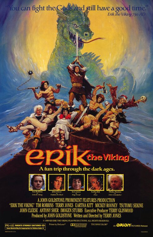 1000 piece jigsaw puzzle for the movie poster: Erik the Viking (1989)