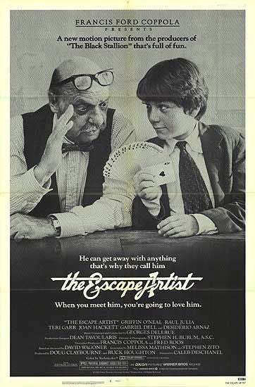 the movie poster: The Escape Artist (1982) ver2