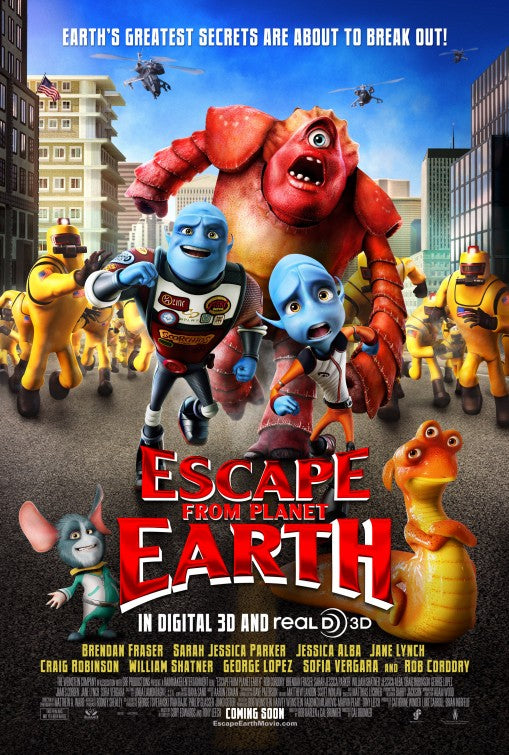 1000 piece jigsaw puzzle for the movie poster: Escape from Planet Earth (2013) ver2